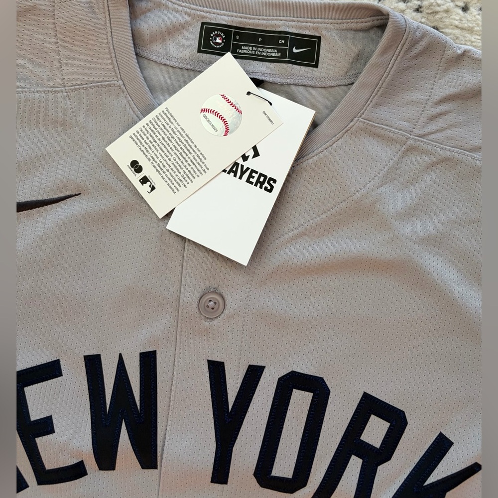 Nike Authentic New York Yankees Aaron Judge #99 Gray Baseball Jersey Men’s Sz: S - Picture 5 of 6